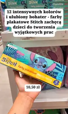 MR. DIY Farby plakatowe St. Majewski Disney Stitch 12 kolorów oferta