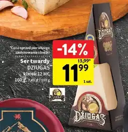 Intermarche Ser twardy Džiugas klinek 12 MC oferta