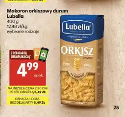 Delikatesy Centrum Makaron orkiszowy durum świdry Lubella oferta