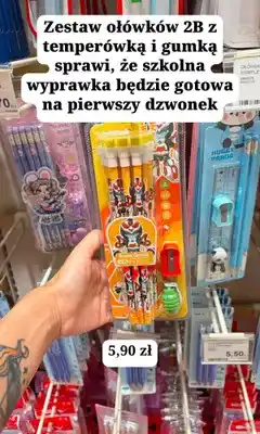 MR. DIY Zestaw ołówków 2B z temperówką i gumką Little Tree Exam Grade oferta