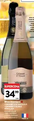 Intermarche Wino musujące Cremant d'Alsace Rose A.D.P. Expert Club różowe wytrawne oferta
