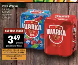 Delikatesy Centrum Piwo bezalkoholowe Warka Radler Ciemne Owoce Leśne 4-pak oferta