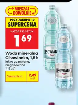 Biedronka Woda niegazowana Cisowianka oferta