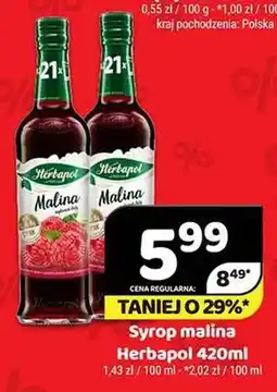 Delfin Syrop malina Herbapol oferta