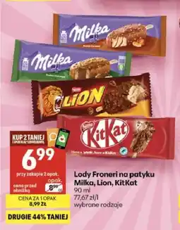 Delikatesy Centrum Lody na patyku Milka Chocolate oferta