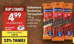 Delikatesy Centrum Kabanosy Exclusive wieprzowe Tarczyński oferta