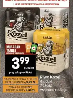 Delikatesy Centrum Piwo Kozel Černý 4-pak oferta