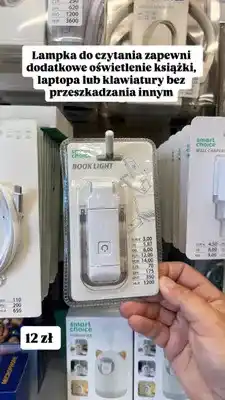 Pepco Lampka do czytania Smart Choice Book Light oferta