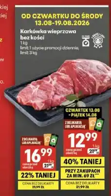 Delikatesy Centrum Karkówka wieprzowa bez kości Nasza Lady oferta