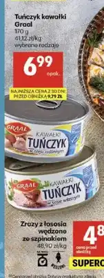 Delikatesy Centrum Tuńczyk kawałki w sosie własnym Graal oferta
