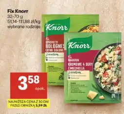 Delikatesy Centrum Fix Spaghetti Bolognese Extra Ziołowe Knorr oferta
