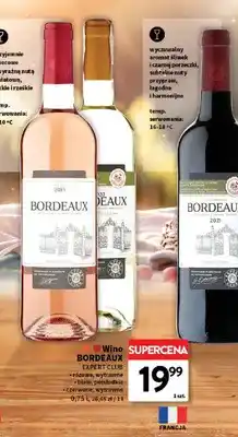 Intermarche Wino Bordeaux Expert Club czerwone wytrawne oferta