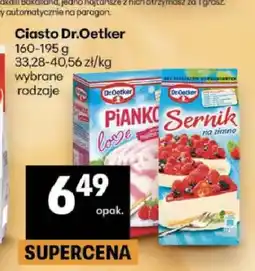 Delikatesy Centrum Ciasto Pianka o smaku malinowym Dr. Oetker oferta