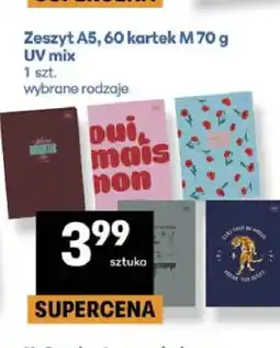 Delikatesy Centrum Zeszyt A5 60 kartek M 70 g UV mix oferta