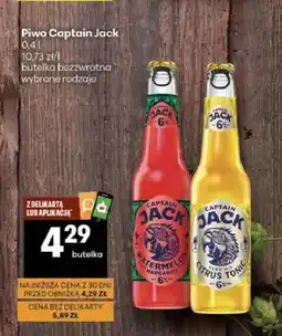 Delikatesy Centrum Piwo Captain Jack Citrus Tonic oferta