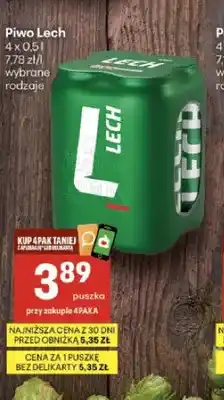 Delikatesy Centrum Piwo Lech Premium 4-pak oferta
