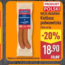 ALDI Kiełbasa podwawelska Wędliniarnia oferta