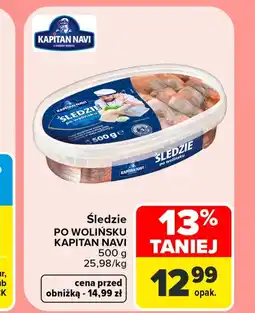 Carrefour Śledzie Kapitan Navi oferta