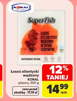 Carrefour Łosoś wędzony Koral oferta