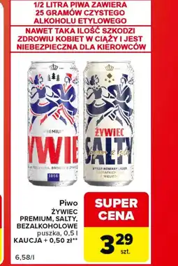 Carrefour Market Piwo bezalkoholowe Żywiec oferta
