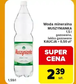 Carrefour Express Woda mineralna Muszynianka oferta