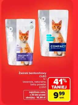Carrefour Market Żwirek bentonitowy Cleo oferta