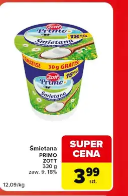 Carrefour Market Śmietana Zott oferta