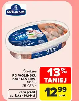 Carrefour Market Śledzie Kapitan Navi oferta