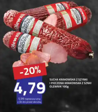 Sucha Krakowska z Szynki i Pieczona Krakowska z Szynki Olewnik