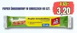 Hale Banacha Papier Śniadaniowy JAN oferta