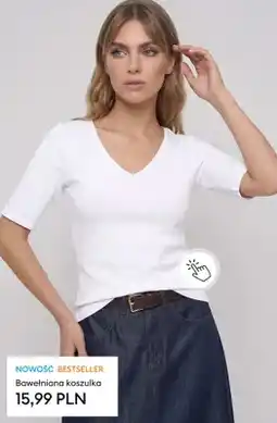 Sinsay Bawełniana koszulka oferta