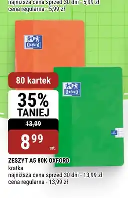 bi1 Zeszyt A5 80 kartek Oxford oferta