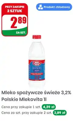 Dino Mleko spożywcze świeże Polskie Mlekovita 3,2% oferta