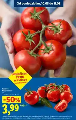 Lidl Pomidory kiściowe luzem oferta
