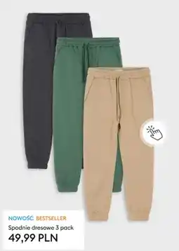 Sinsay Spodnie dresowe 3-pak oferta