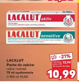 Kaufland Pasta do zębów Lacalut Sensitive oferta