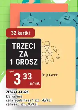 bi1 Zeszyt A4 32 kartek oferta