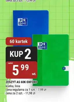 bi1 Zeszyt A5 60 kartek Oxford oferta