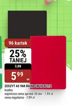 bi1 Zeszyt A5 96 kartek Rainbow Herlitz oferta