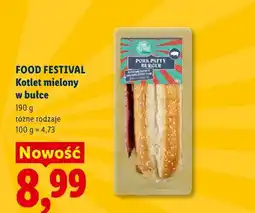 Lidl Kotlet mielony w bułce Pork Patty Burger Food Festival oferta