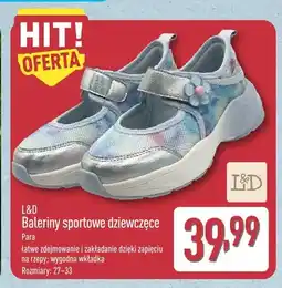 ALDI Baleriny sportowe dziewczęce L & D oferta