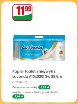 Dino Papier toaletowy miękki i wytrzymały La Venda 10-pak 3-warstwowy 28,6 m oferta