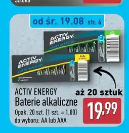 ALDI Baterie alkaliczne Activ Energy oferta