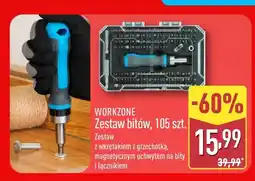 ALDI Zestaw bitów Workzone 105 szt oferta