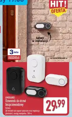 ALDI Dzwonek do drzwi bezprzewodowy Ambiano oferta