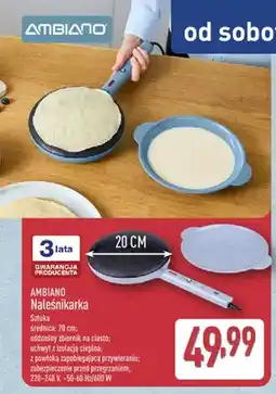 ALDI Naleśnikarka Ambiano 20 cm oferta