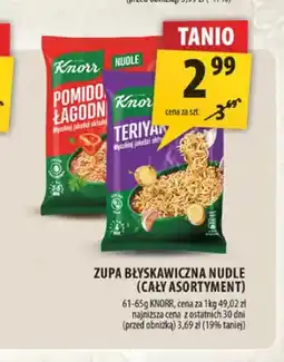 Arhelan Zupa błyskawiczna nudle Knorr oferta