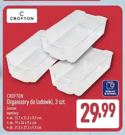 ALDI Organizery do lodówki Crofton 3-pak oferta