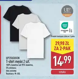 ALDI T-shirt męski UP2FASHION 2-pak oferta
