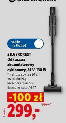 Lidl SILVERCREST Odkurzacz akumulatorowy cyklonowy, 24 V, 130 W oferta